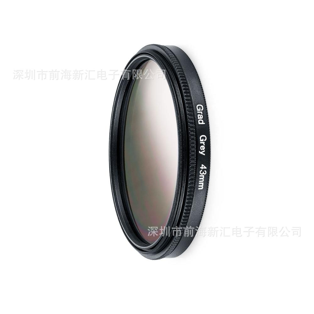 UV CPL FLD Ster ND2 ND4 ND8 Geleidelijke Kleur Filter Lens Hood Cap Cleaning Pen voor Panasonic Lumix DC FZ80 FZ82 FZ83 FZ85 Camera: Gradual Gray
