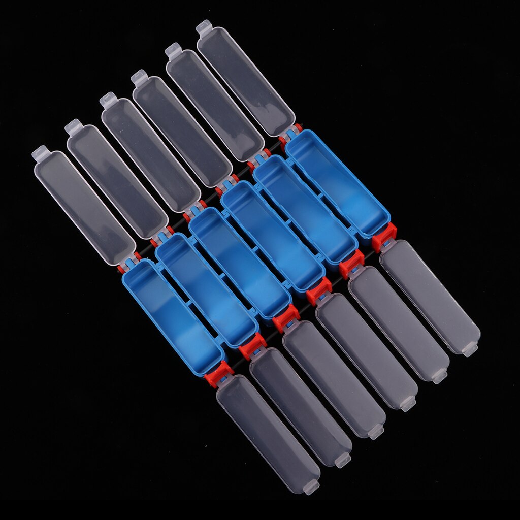 Double Sided Fishing Tackle Gear Case Fishing Organizing Box with Separate Compartments Waterproof