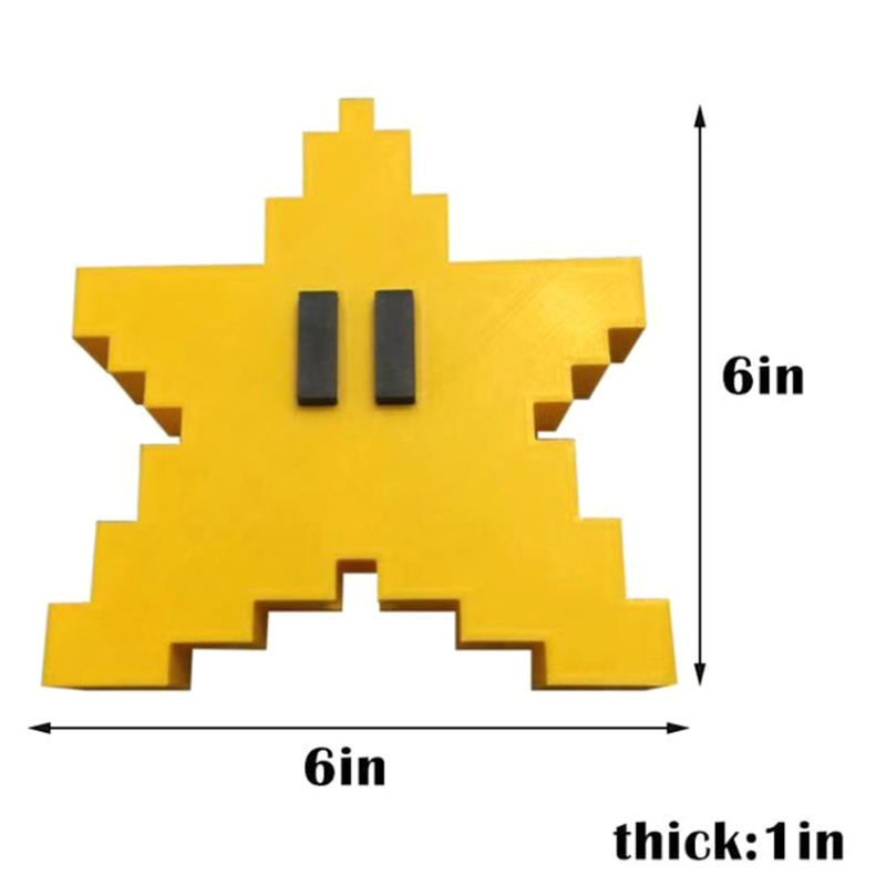 3D Pixel Stern Weihnachten Baum Deckel Klassische Spiel Ornament für Weihnachten Baum Dekorationen Baumkrone Weihnachten