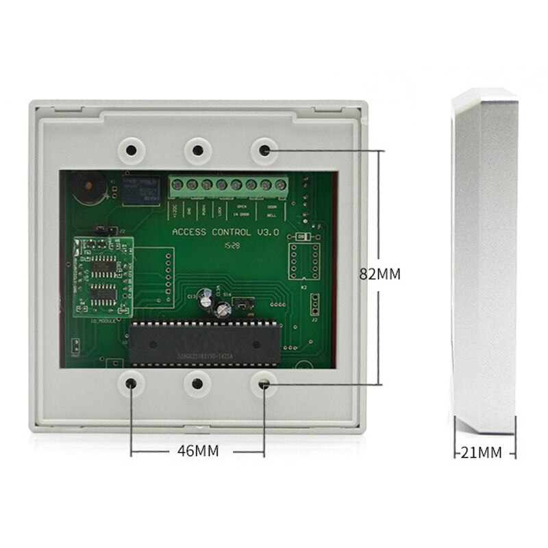125KHz RFID Smart Card Reader Stand-alone Door Lock Access Control Keypad Board Support 500 Users For Entry Security System
