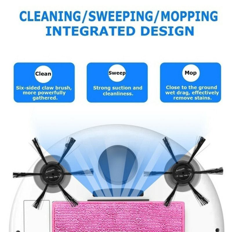 Multifunctional Robot Vacuum Cleaner 3-In-1 Auto Rechargeable Smart Sweeping Robot Dry Wet Sweeping Vacuum Cleaner Hom