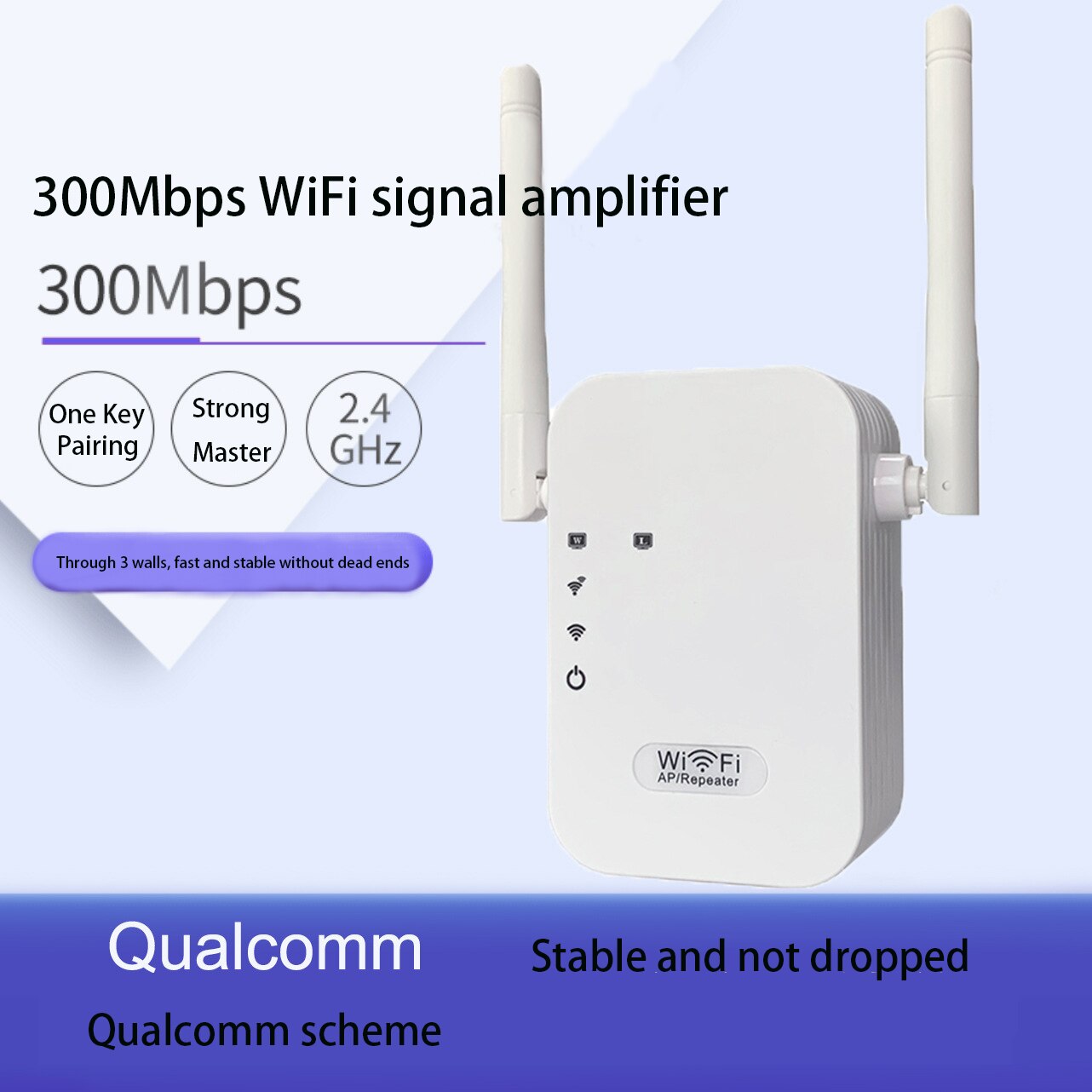 Amplificatore WiFi amplificatore Wifi ripetitore WiFi Home Wi Fi Extender 300M amplificatore Wi-Fi Extender Wi-Fi amplificatore Internet a lungo raggio