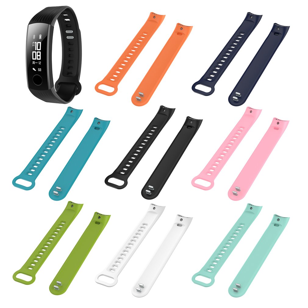 Mode Siliconen Armband Band Sport Vervanging Wrist Band Voor Huawei Honor 3 Smart Horloge Met Tool