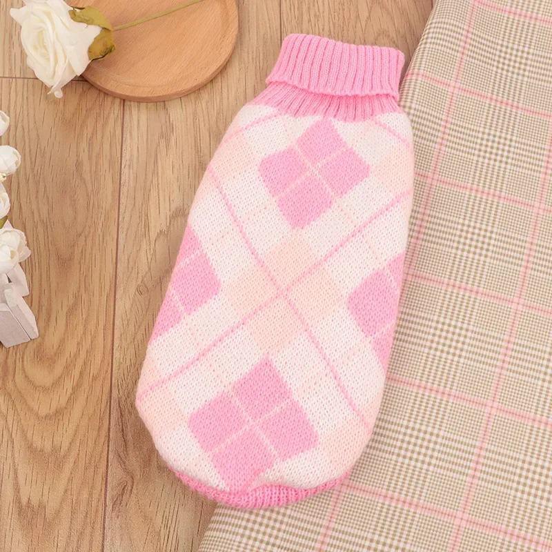 S-2XL col roulé chat pull tricoté pull chat pull de noël pour chats petits chiens hiver Sphinx chat vêtements Costumes pour animaux de compagnie
