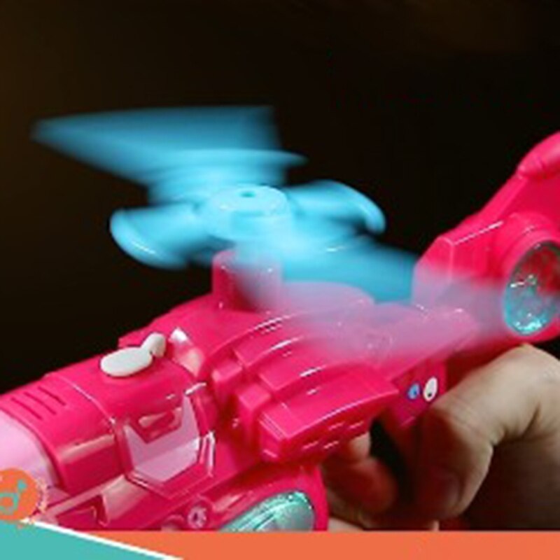 Elektrische Vliegtuig Bubble Machine Muziek Verlichting Speelgoed Automatische Bubble Maker Kids