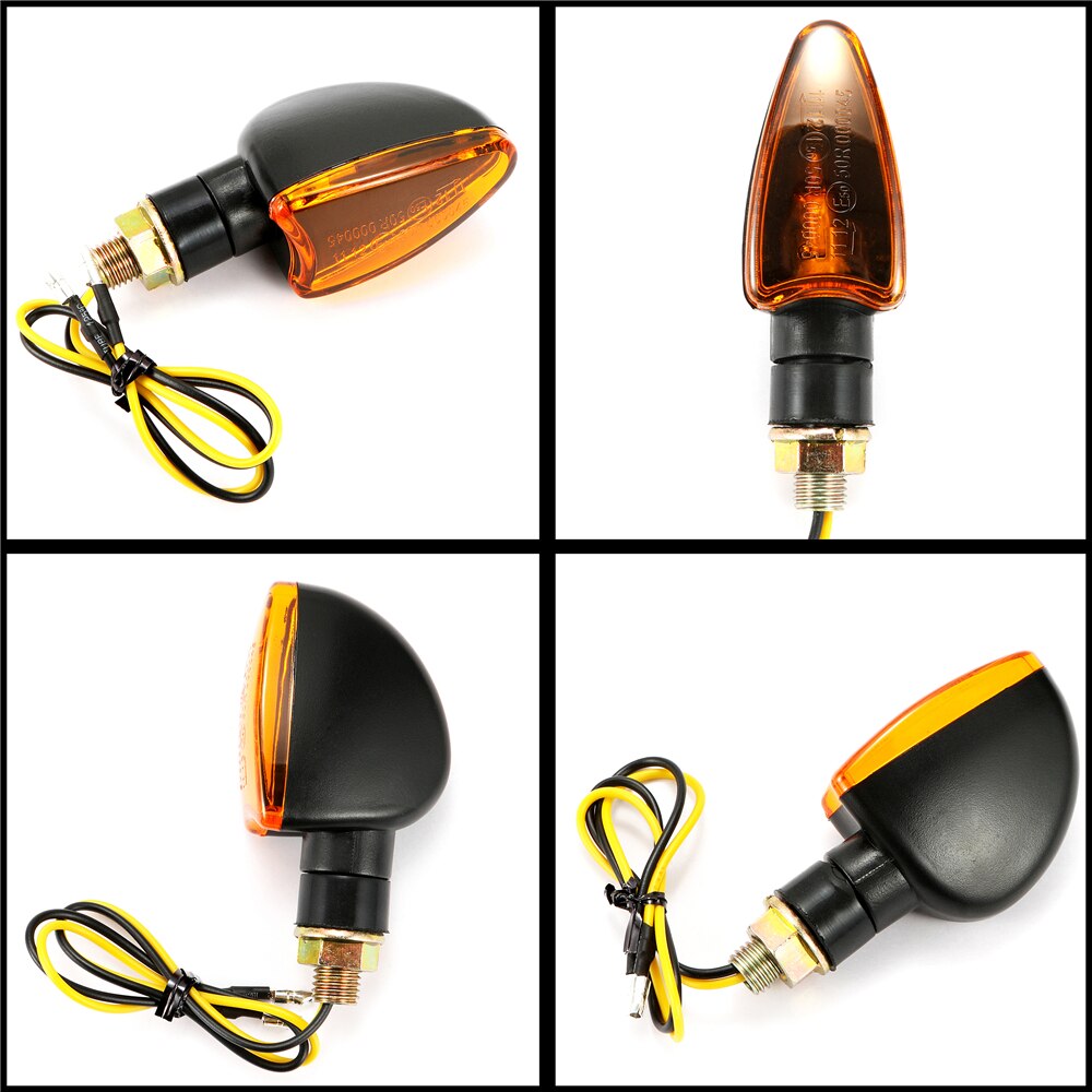 2 Stuks Universele Motorfiets Richtingaanwijzer Licht Amber Flashers Verlichting Motor Lamp Super Heldere Custom Achterlicht
