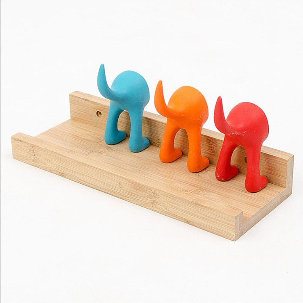 Modern Wall Mounted Wooden Shelves Floating Storage Shelf DIY Bookshelves Pot Rack for Home Room Wall Hanging Display Decor