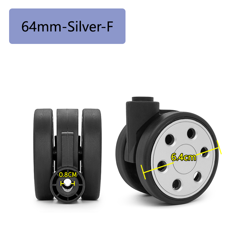 Bagagewielen voor rimowa reparatie, 50mm vervangende wielen, draagwielen, trolleykoffer, stille zwenkwielen, kofferaccessoires