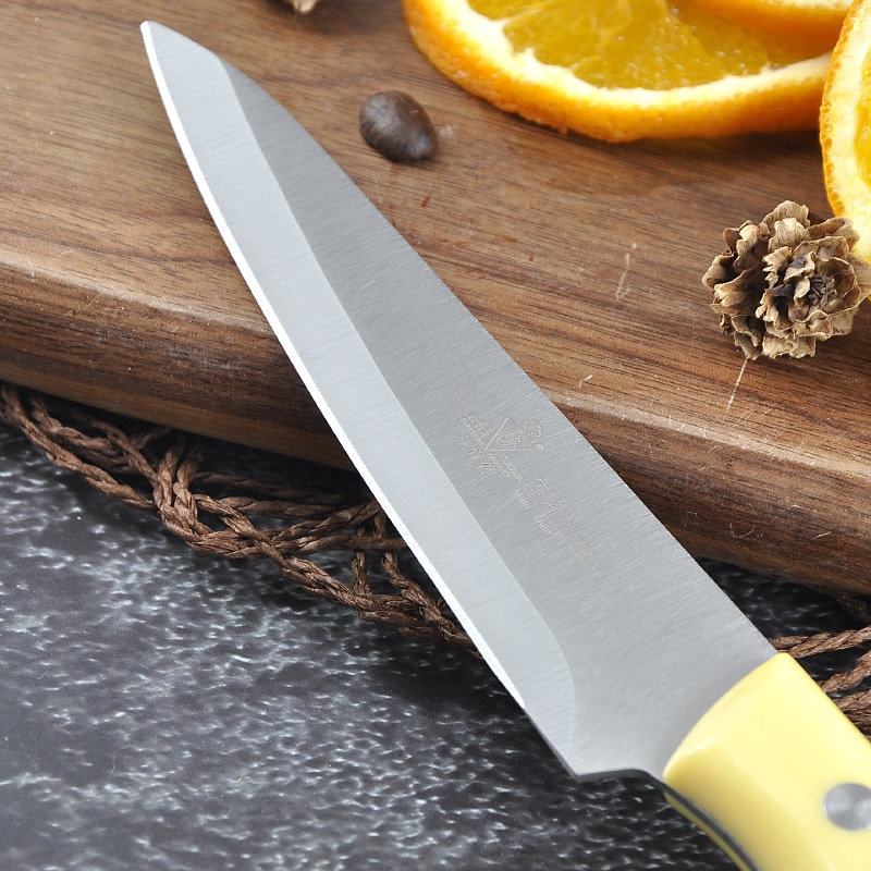 Pequeño utensilio de cocina para Chef, cuchillo de hoja fija afilada, cortador de verduras Tang completo, accesorios de utensilios para cocina hechos a mano