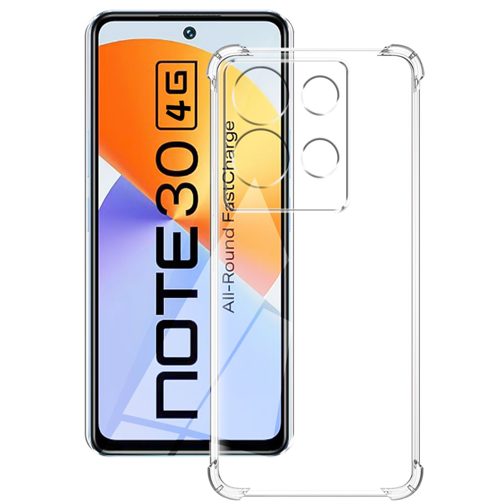 For Infinix Note 30 4G Case Clear Shockproof Soft Silicone Phone Cases For Infinix Note 30i Coque For Infinix Note 30 Pro Fundas: EVA