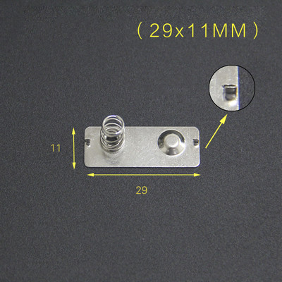 YYT 20 piezas metralla de batería AA 11*13MM/13,5 MM/29MM caja de batería resorte positivo y negativo unipolar 0,3 MM hierro + niquelado: Naranja