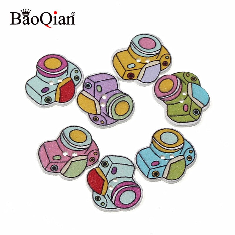 50 stuks gemengde muziekinstrumenten, houten knopen voor knutselen, scrapbooking accessoires, decoratieve houten knopen voor handwerk: 6