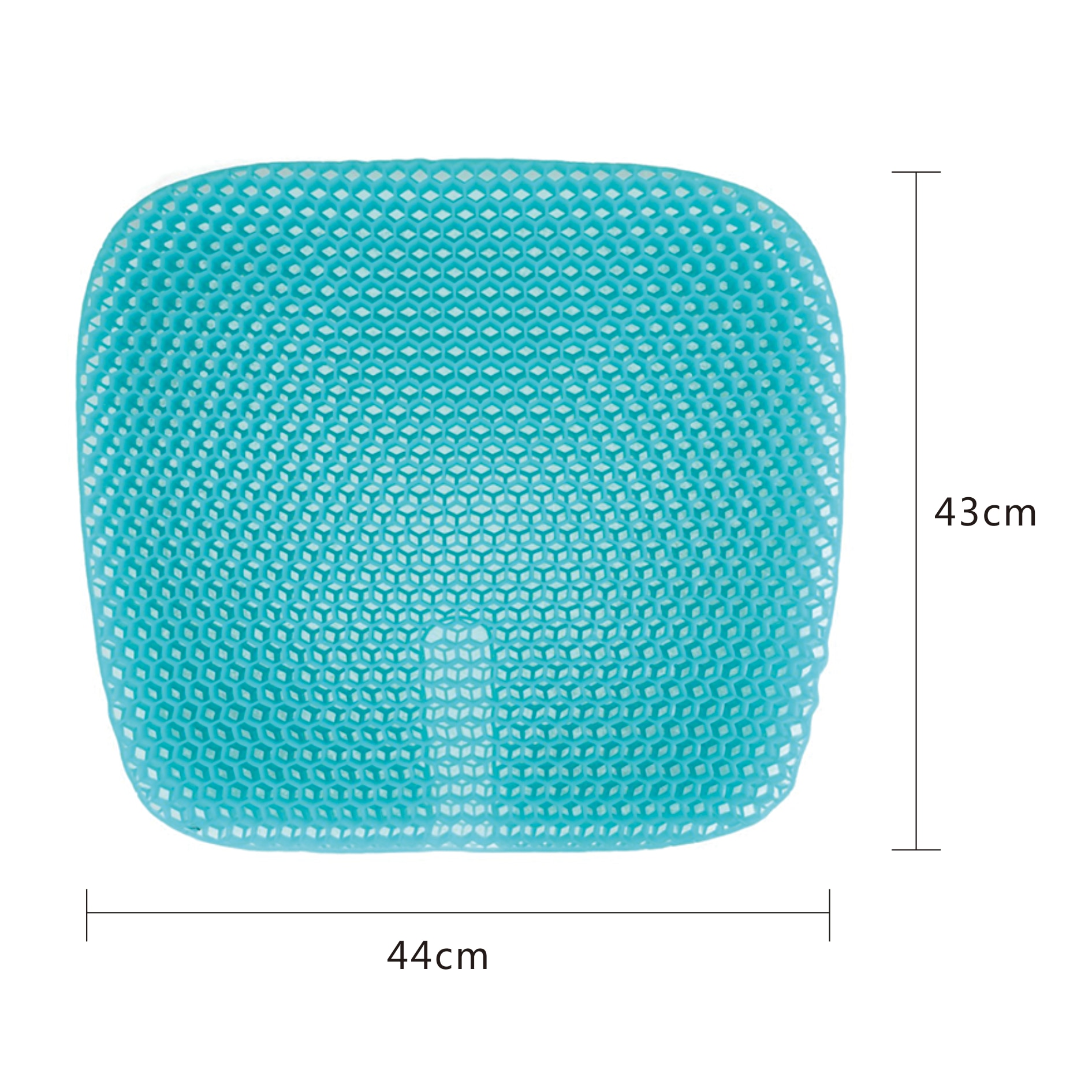 Gel elastisk sklisikker sittepute bil sofa kontor livmorhals helsevesen ispute honeycomb dobbelt lag stor størrelse gel setepute