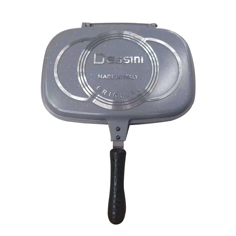 Master Star 40Cm Dubbelzijdig Koekenpan Spuitgieten Factory Outlet Steak Koekenpan Grill Pot Keuken Gas kookgerei: 32cm / Gray