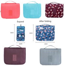 travel portable hanging folding toiletry bag storage bag