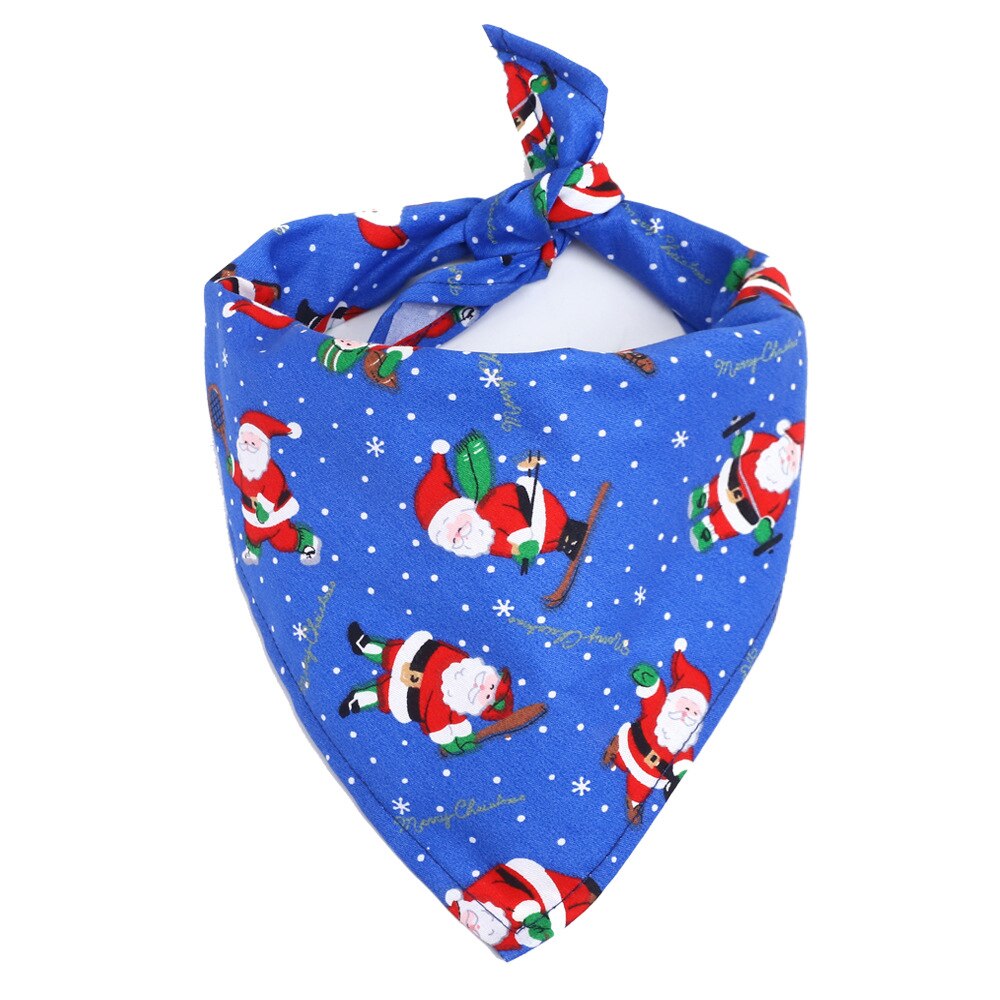 Kerst Hond Speeksel Handdoeken Halsband Kat Verstelbare Driehoek Bib Sjaal Kraag Met Patroon Puppy Accessoires: 14