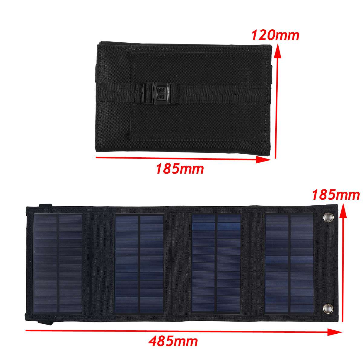 30W Foldable Solar Panel Charger Portable Solar Power Bank Backpack Camping Hiking Solar Panel Kit for phone with USB Port