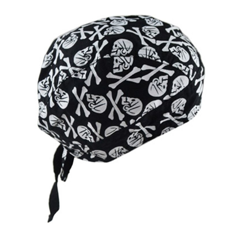 Unisex motorcykel biker kraniet cap beanie hip hop dans sommerfugl print bandana hat hjelm liner hoved wrap justeret pirat tørklæde: G