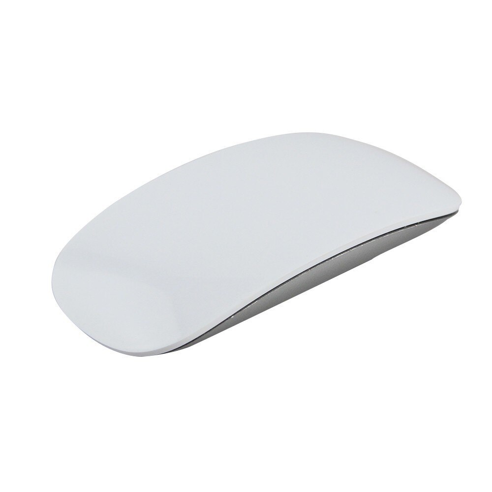 Magic touch trådløs mus ergonomisk ultratynde usb optiske mus 1600 dpi computermus med usb c adapter til apple macbook pc: Hvid mus