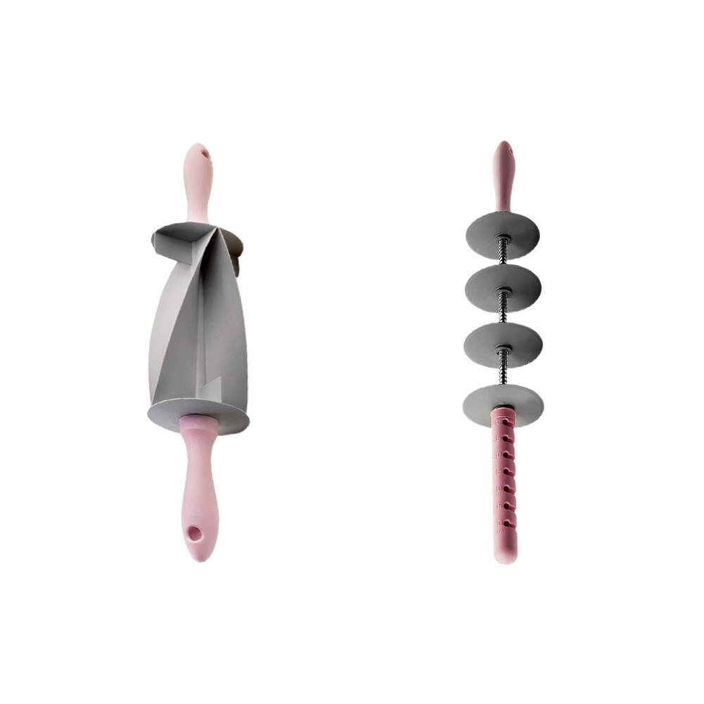 Croissant Rolling Pin Adjustable Multifunctional Dough Mixer Bread Sliced Croissant Potable Bread Cutter Roller Knife Cut Tool