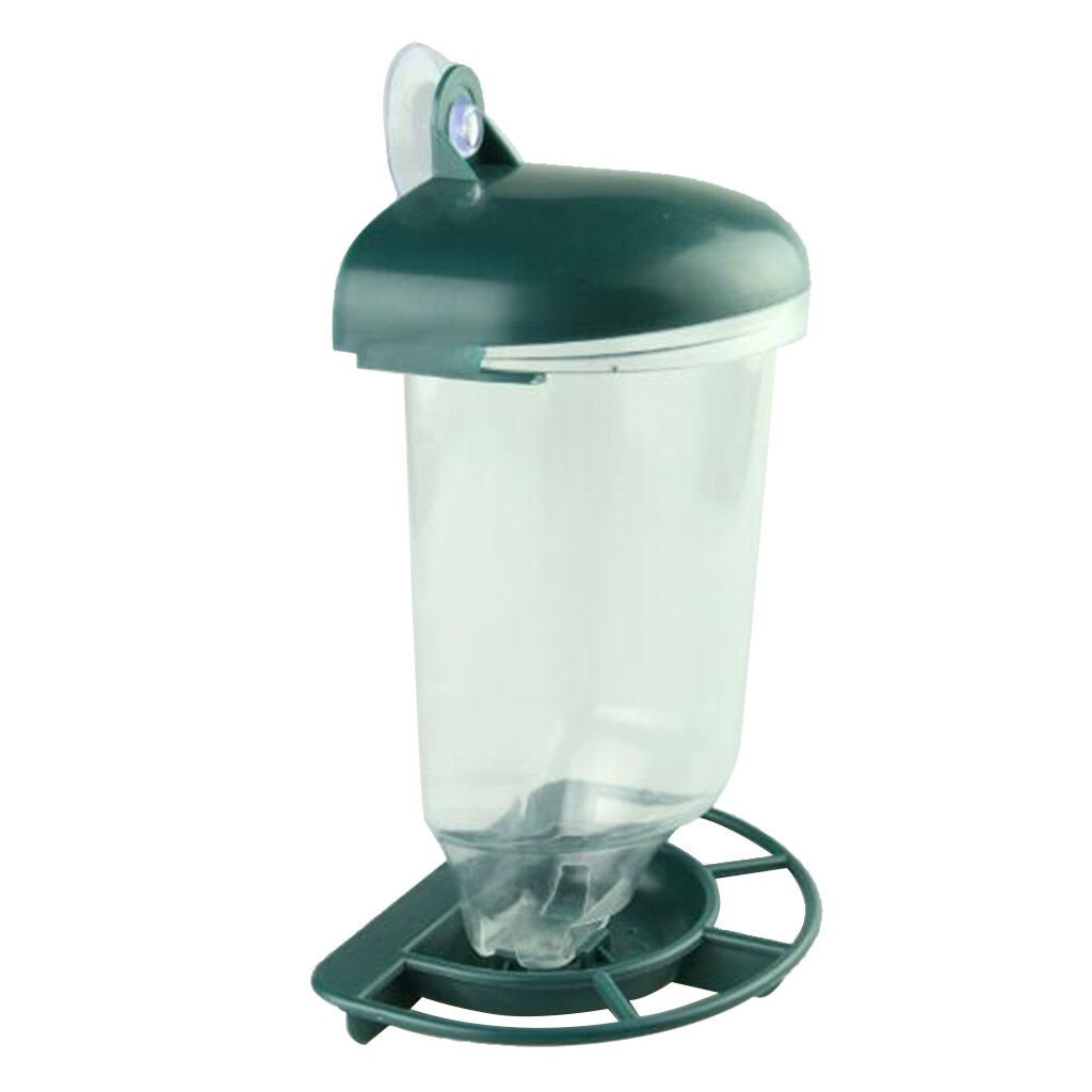 Szklany karmnik okienny dla ptaków przezroczysty z tworzywa sztucznego dozownik pokarmu dla dzikich ptaków przyssawka