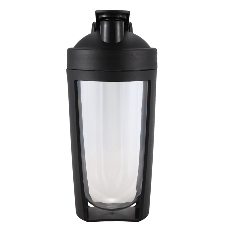 750ml pulver shaker protein shaker flaska stor kapacitet vattenflaska utomhus sport dryck mixer min vattenflaska svart: Default Title