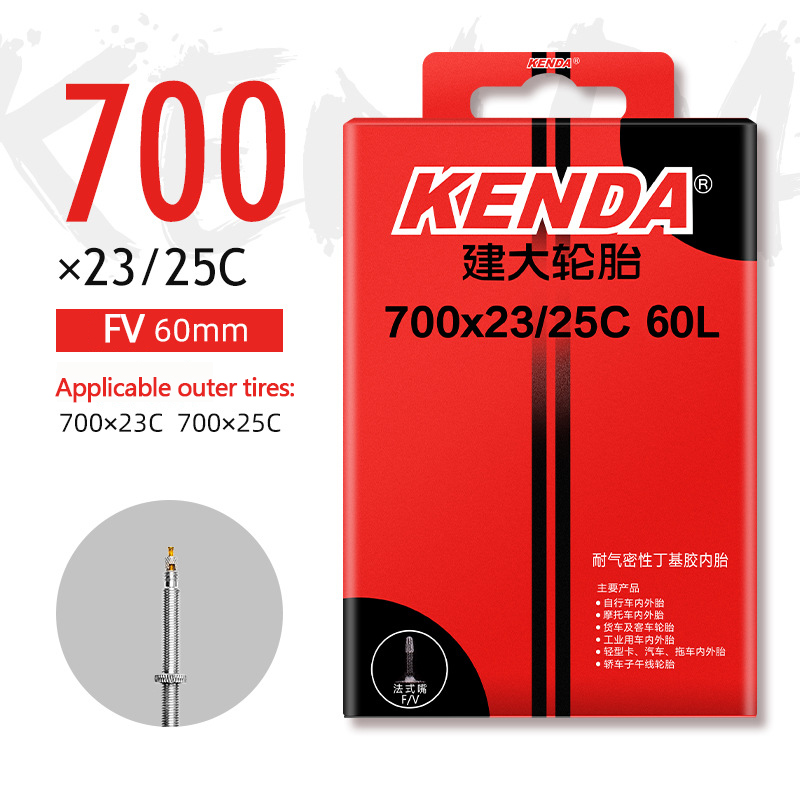 KENDA Fahrradschlauch 1PC 700C 23-25C 28-32C 35-43C Schrader Presta Butylkautschuk MTB Rennradschlauch Innenreifen Fahrradteile