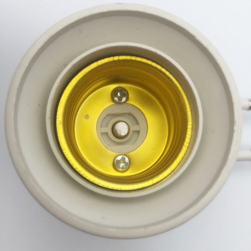 1PC Practical White E27 LED Light Socket To EU Plug Holder Adapter Converter ON/OFF For Bulb Lamp YRX