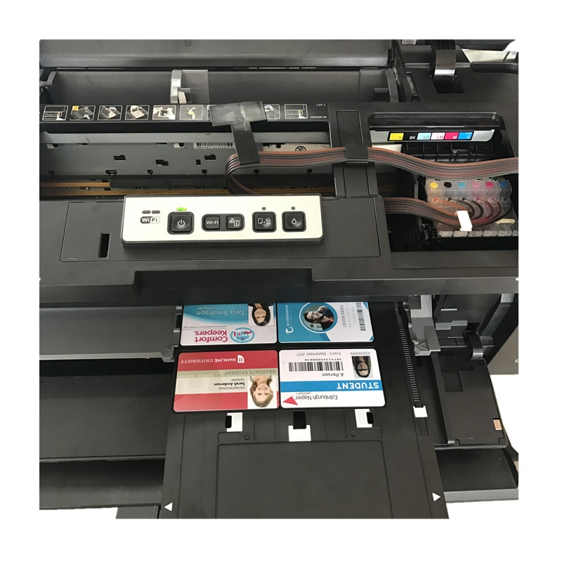 1pc ID card tray to print inkjet pvc card by Epson R1800,R1900,R2000,R2000s,R2400,R2880 inkjet printers+50pcs 3up cambo key card