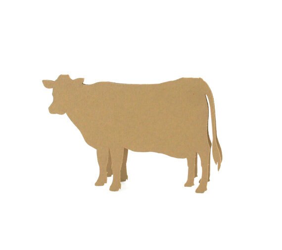 COW 3D Place Cards Escort number card rustic wedding birthday bridal shower animal party table Seating marker