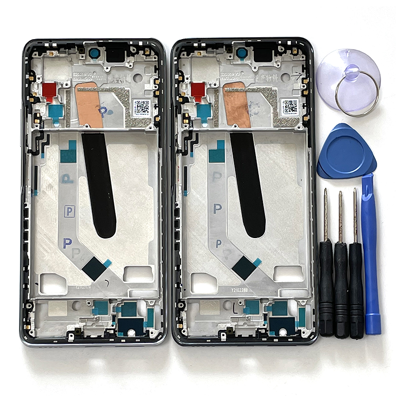 Placa de bisel frontal para móvil, carcasa de Marco medio Original de 6,67 pulgadas para Xiaomi Poco F3 M2012K11AG, para xiaomi 11i Mi11i Mi 11i