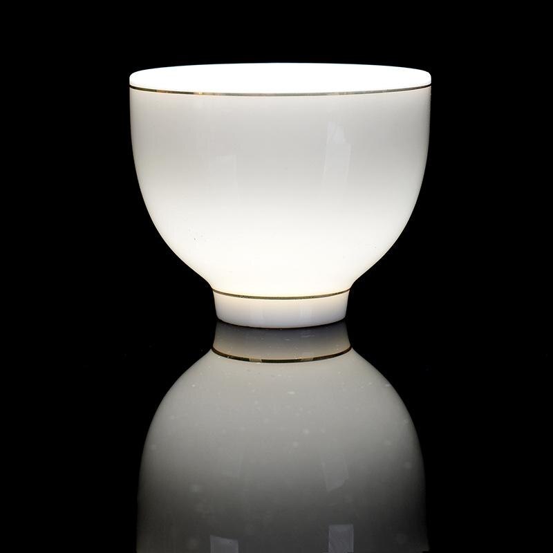 Witte porseleinen theekop, traditioneel chinees patroon, theekopje, theekom voor puer kung fu theeservies accessoires, theeservies en drinkgerei: 6