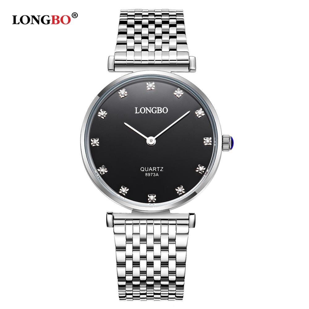 LONGBO Luxe Koppels Horloges Zakelijke Stijl Liefhebbers Mannen Vrouwen Waterdicht Quartz Charms Analoge Horloges 8973