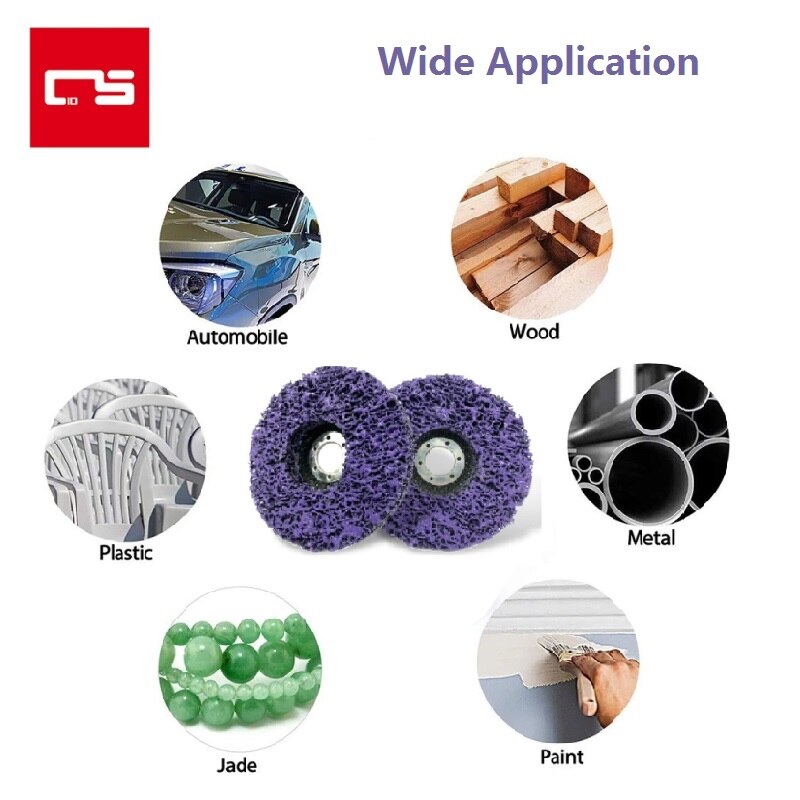 115mm Poly Strip Disc Abrasive Wheel Paint Rust Remover Clean Grinding Wheels for Motorcycles Durable Angle Grinder Car