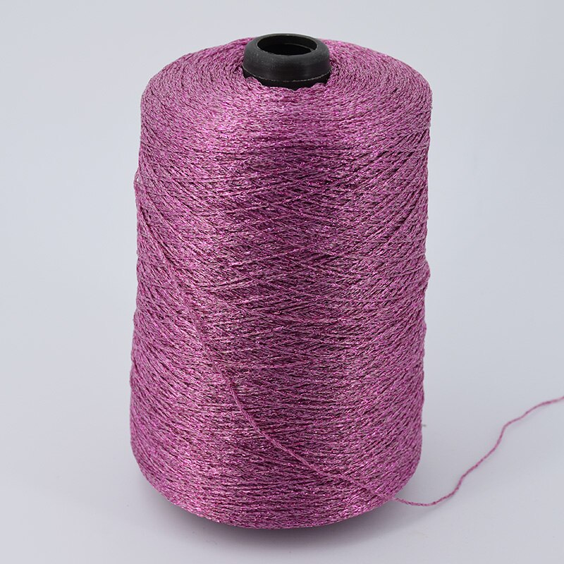 500g hæklet garn til hækling håndstrikketråd metalliseret garn nål gør-det-selv håndlavet tilbehør vævet hattetaske: 04