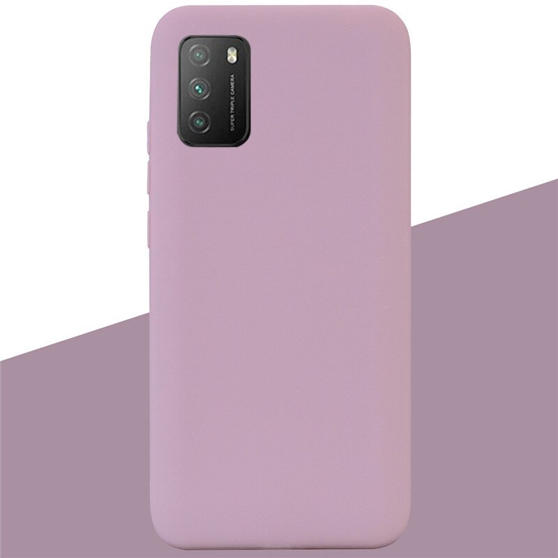 For POCO M3 Case Soft Silicone Tpu Case For Xiaomi Poco M3 Case Protective Silicone Case For POCO M3 M 3 Fundas Coque Shell Capa: 15 Lotus Pink