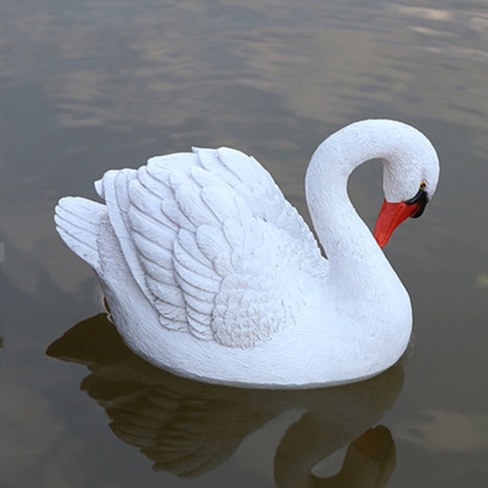 Simulation de résine d&#39;oie flottante, décoration de jardin de maison, ornement de cygne, piscine, étang, cour de Golf, parcs, jouet pour enfant
