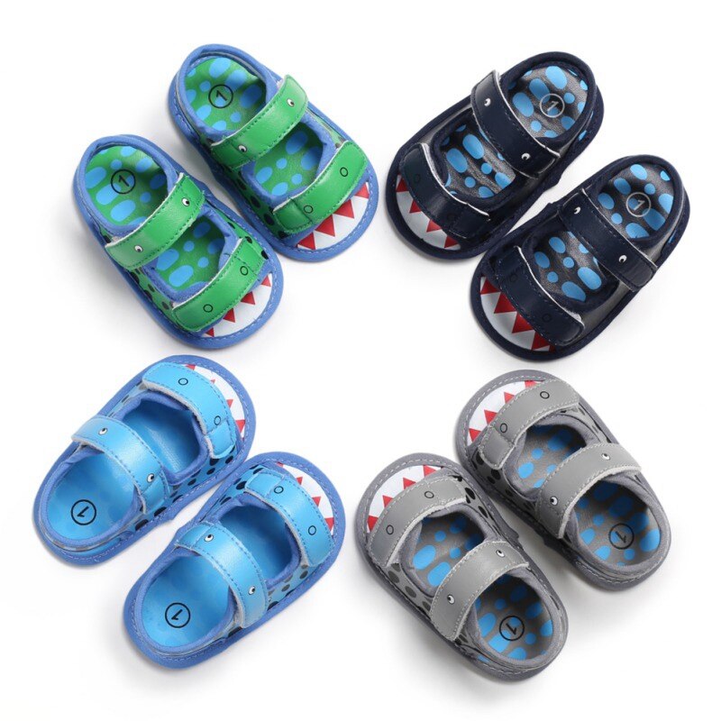 Summer Style Baby Boys Shoes PU Infant Toddler Shoes Soft Sole Outdoor Shoes
