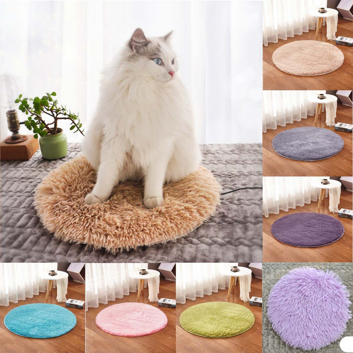 40cm Animals Bed Heater Mat Heating Pad Good Cat Dog Bed Body Winter Warmer Carpet Pet plush Electric Blanket Heated Seat