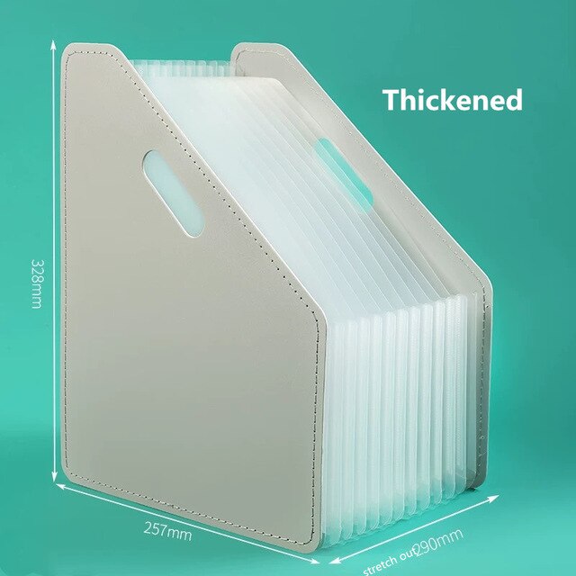 2022 Aankomst Desk Bestandsmap Document Papier Organisator Opslag Houder Multilayer Uitbreiden Box School Kantoorbenodigdheden: Grey B