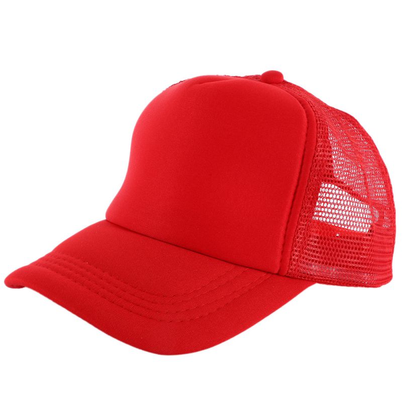 Verstelbare fietsmuts unisex effen sport golfpet trucker mesh unisex aantrekkelijke blanco zomer viziermutsen