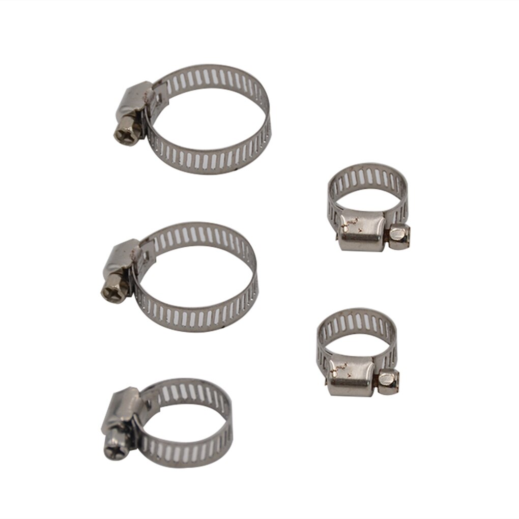 50PCS/Set Multi Size Stainless Steel Hoop Clamp Hose Clamp Automotive Pipes Clip Fixed Tool