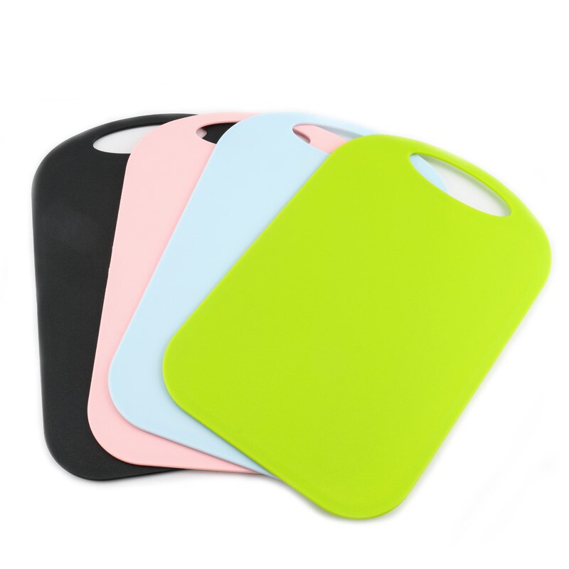 AFBC Plastic Chopping Block Meat Vegetable Cutting Board Non-Slip Anti Overflow With Hang Hole Chopping Board Pink