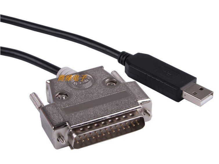 Ftdi chip usb to  rs232 25 pin  db25 male connector seriell adapter 1.8m kabel cnc kontroller programmeringskompatibel c -232r us -232r