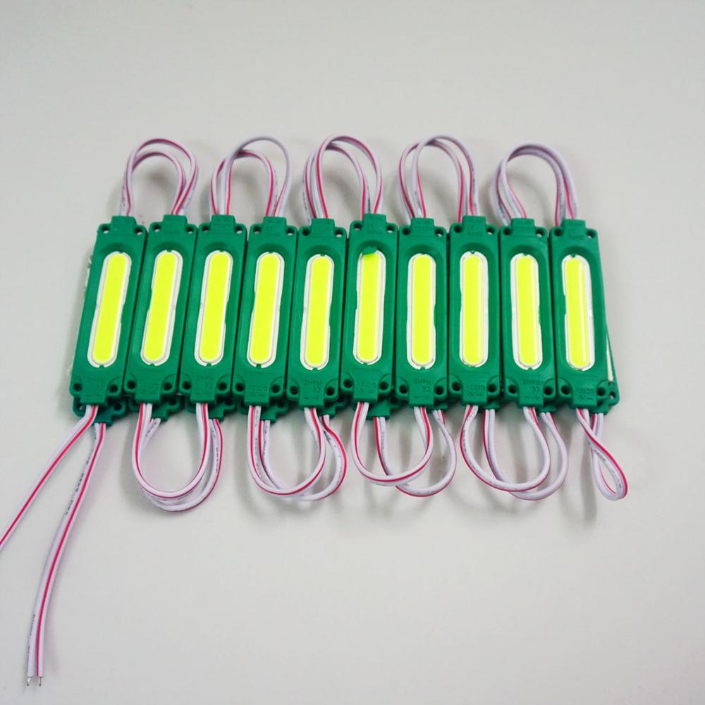 20 Stks/partij Cob Injectie Led Module Waterdichte DC12V 2W Cob Led Modul Voor Led Reclame Borden Backlights Doosletters