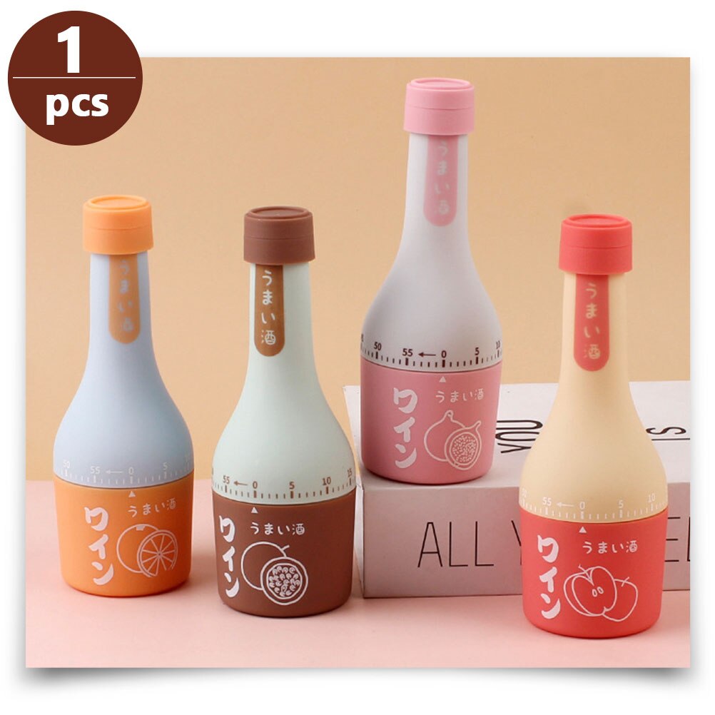 Bottle-shape Mechanical Timer Plastic Timer Bottle Cooking Baking Timing Device