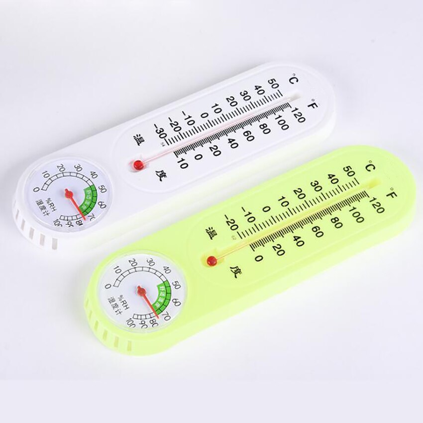 Thermometer binnen met vochtigheidswand verticale thermometer / hygrometer, temperatuurmonitor voor huis tuin buiten kantoor