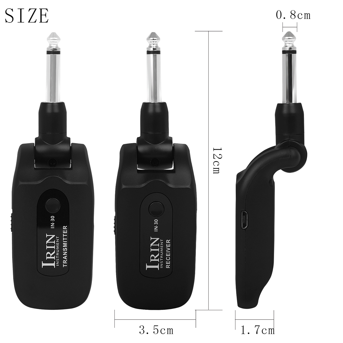 IRIN 2.4GHz Wireless Guitar System Transmitter Receiver Digital Electric Guitar Wireless System For Guitar Bass Amplifier