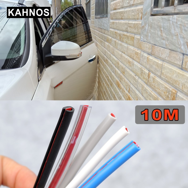 10M Deur Bescherming Strips Rubber Rand Deuren Lijstwerk Side Protector Sticker Krassen Voertuig Voor Auto 'S Auto-Styling