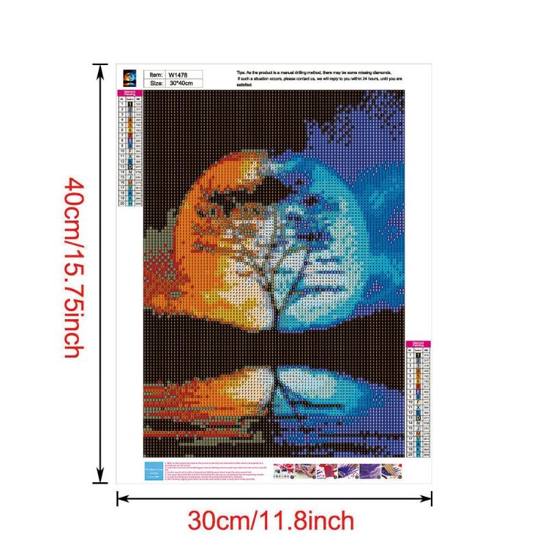 5D DIY Volledige Boor Diamant Schilderij Landschap Kruissteek Mozaïek Craft Kits Diamant Schilderij Tekening voor Thuis en Party Decor: F